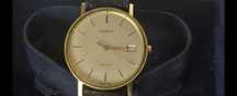 14k Złoty zegarek TISSOT Seastar pr585 Pasek jaszczurka  Oryginał TANI