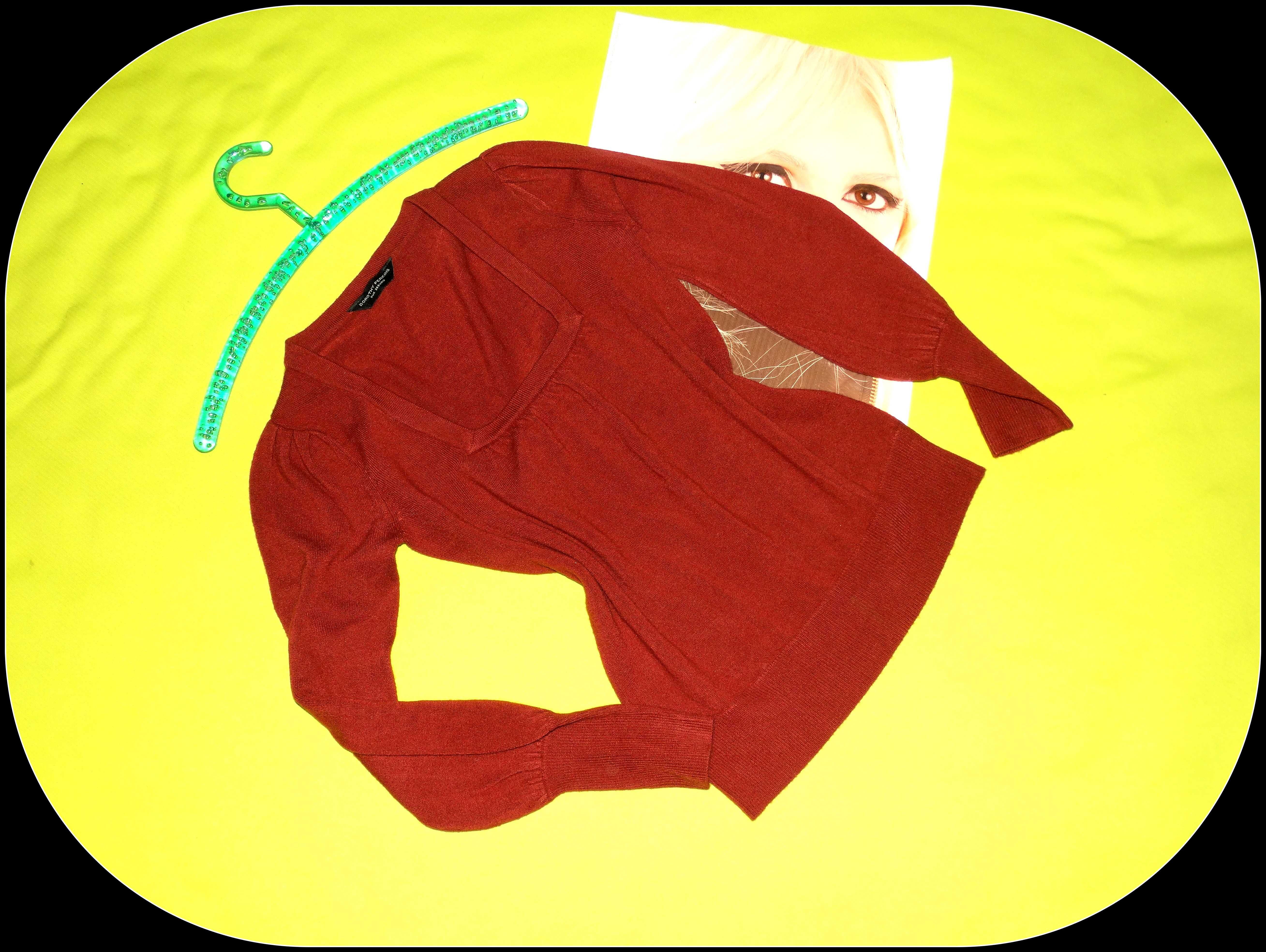 _Dorothy_Rewelacyjny bordowy sweter do pracy_R.36/38_!