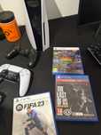 PlayStation 5 com 3 jogos