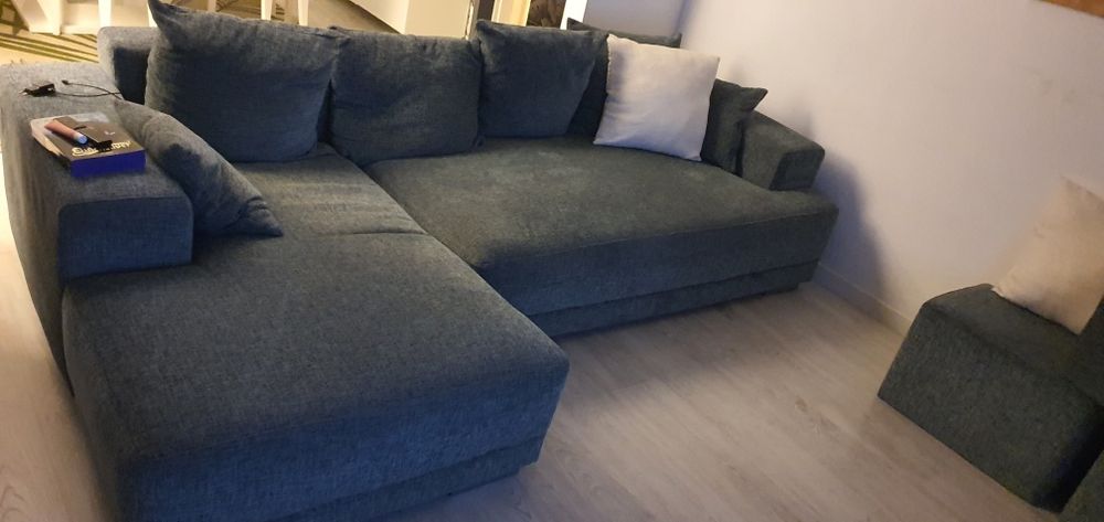 Sofá como novo remodelado.