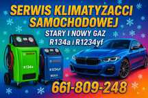 Serwis klimatyzacji samochodowej r134a r1234yf stary i nowy gaz Fv