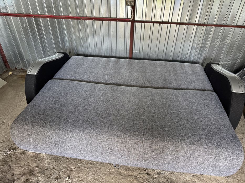 Kanapa szara z funkcją spania