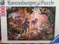 Puzzle 1000 Ravensburger wilk wilki