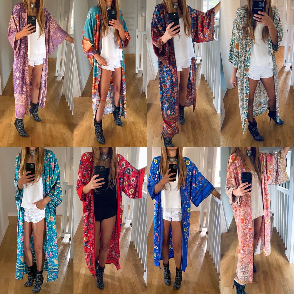 Kimono boho narzutka kaftan szlafroczek warsztaty rozwój