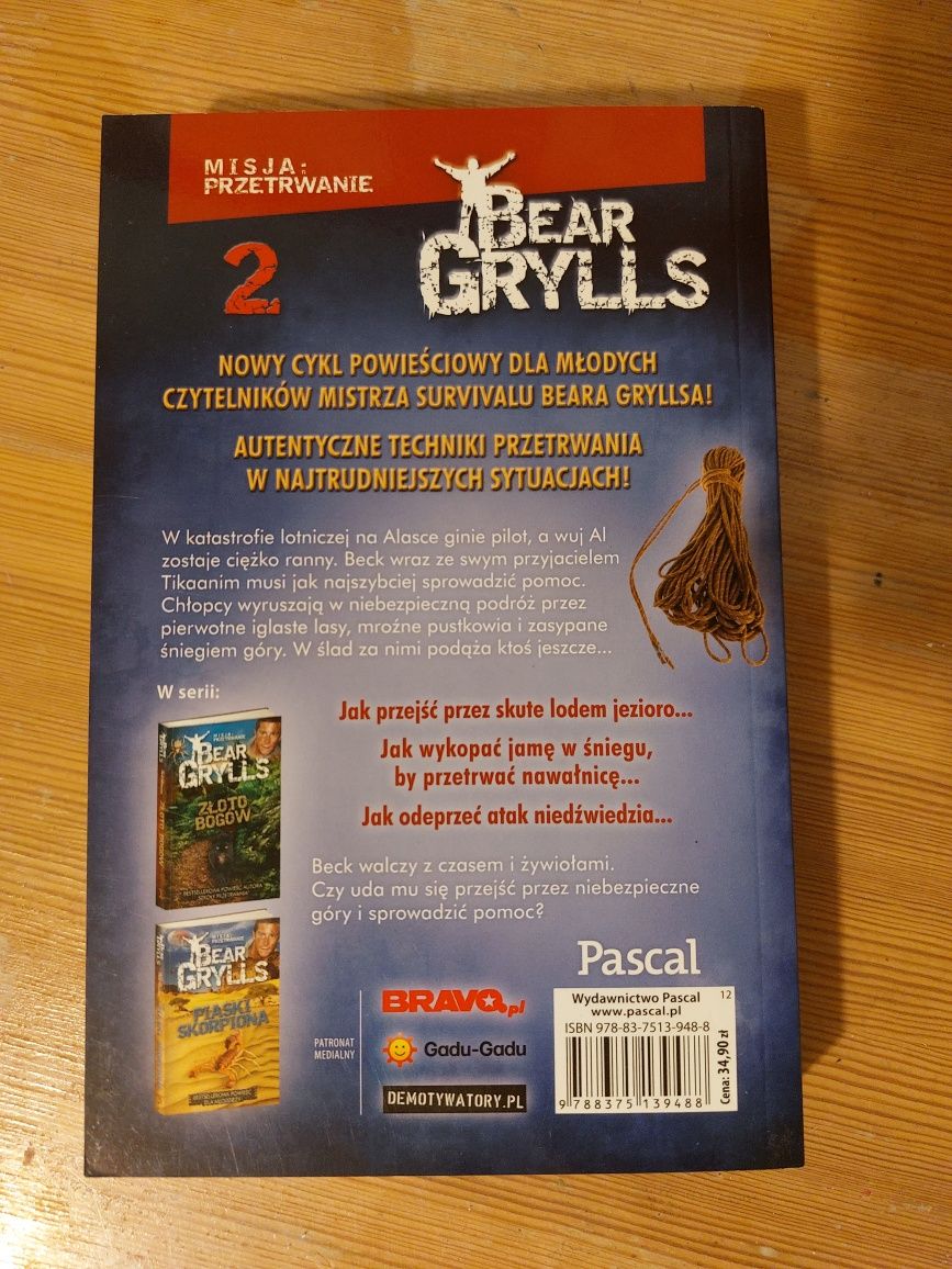 Książka Bear Grylls Wilczy szlak Misja przetrwanie