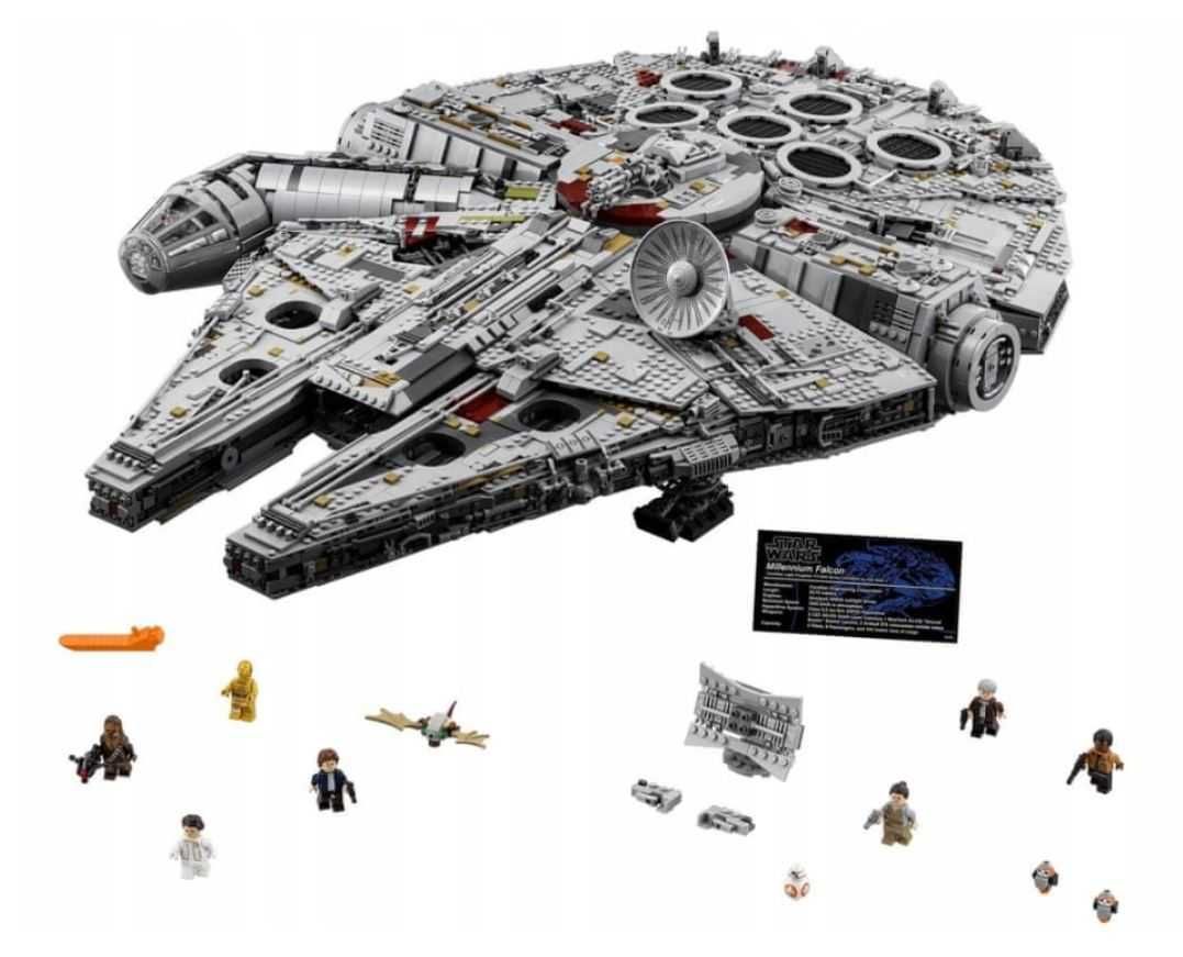 Klocki Sokół Millennium Star Wars 7541-klocków 83cm zamiennik TECHNIC