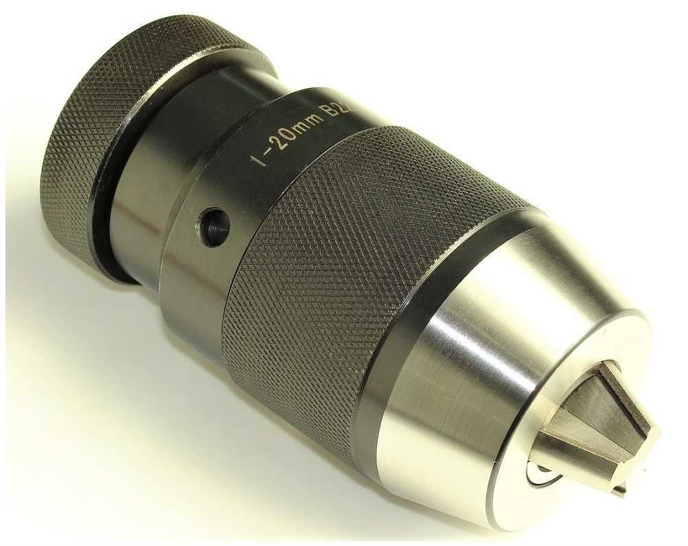 Uchwyt wiertarski samozaciskowy B22 1mm - 20mm + klucz dociskowy ER40