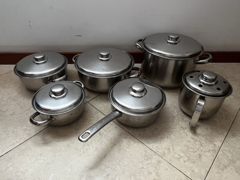 Conjunto de tachos inox