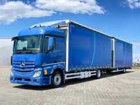 Mercedes-Benz ACTROS 1830 / ZESTAW TANDEM 120 M3 / PRZEJAZDOWY / 7,75 M + 7,75 M / SALON PL  jumbo 38 palet serwisowany