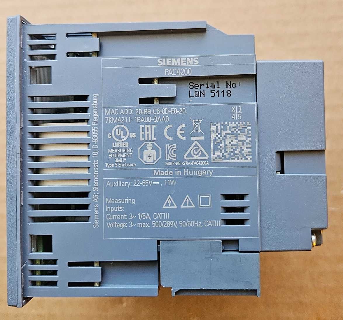 Sentron PAC4200 PN i DP.