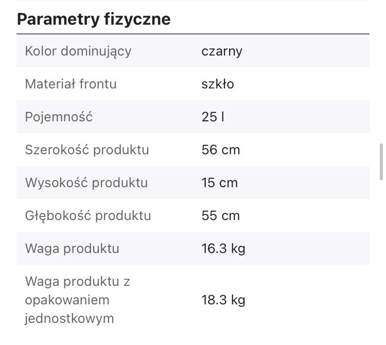 Szuflada grzewcza do zabudowy Samsung NL20J7100WB