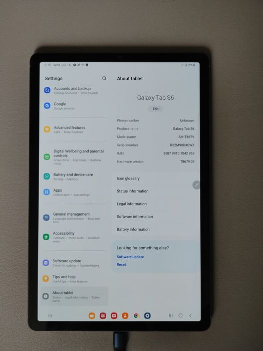 Superamoled 10.4" Samsung Tab S6 6/128 Gb LTE 4G інтернет