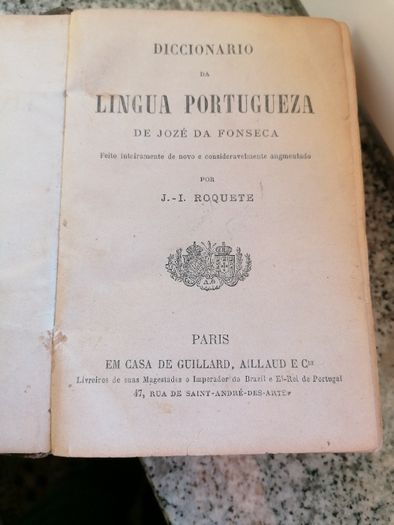 Diccionario de Lingua Portugueza