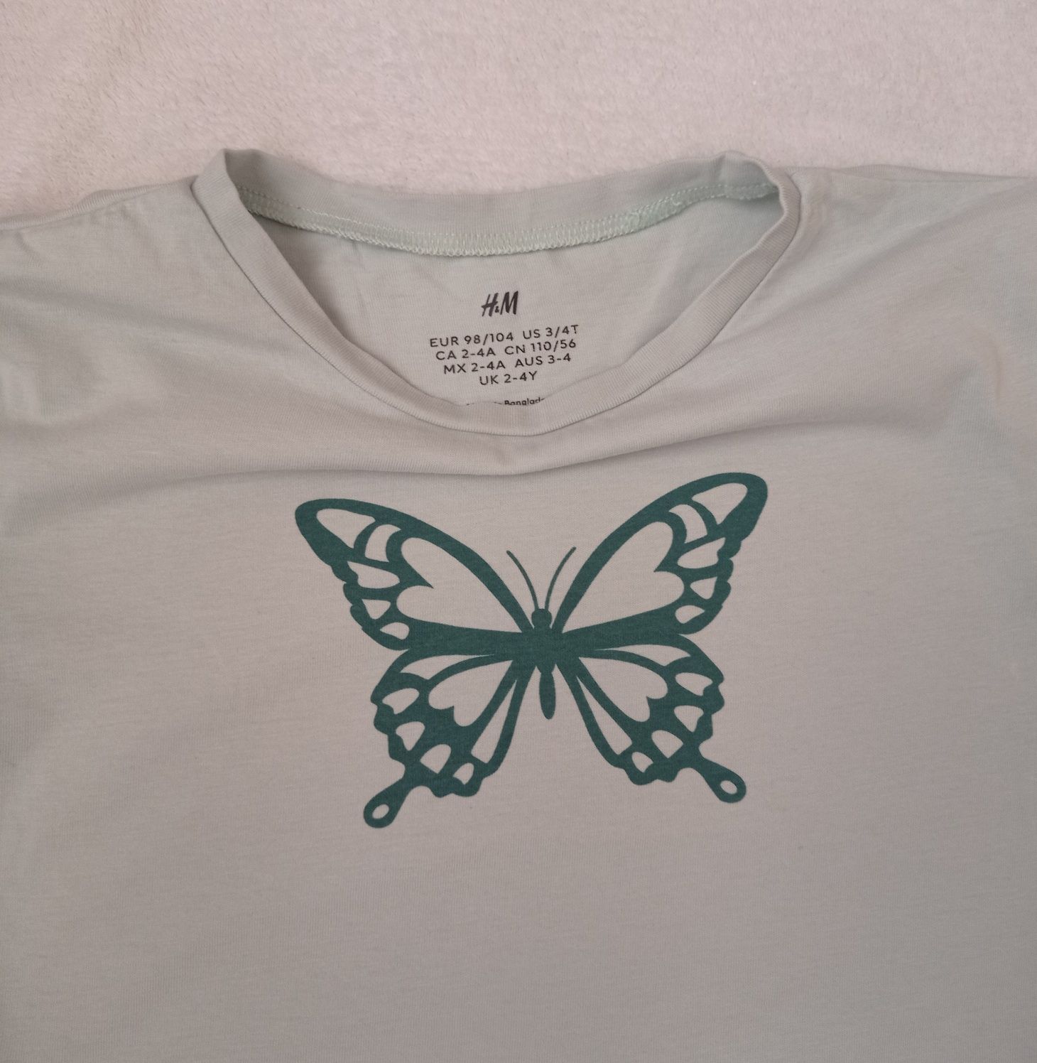 Zestaw dla dziewczynki 98/104 Spodnie Reserved T-shirt H&M Bluza Sinsa