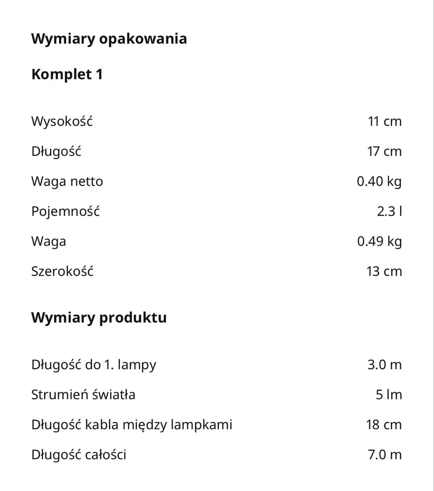 IKEA girlanda LED zewnętrzna SOLARNA solar SOLVINDEN 24 lampki