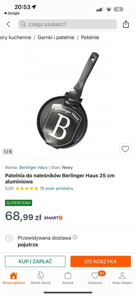 Patelnia do naleśników Berlinger Haus
