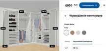 Szafa PAX IKEA 287/185x236x60 drzwi uchylne ciemny brąz narożna