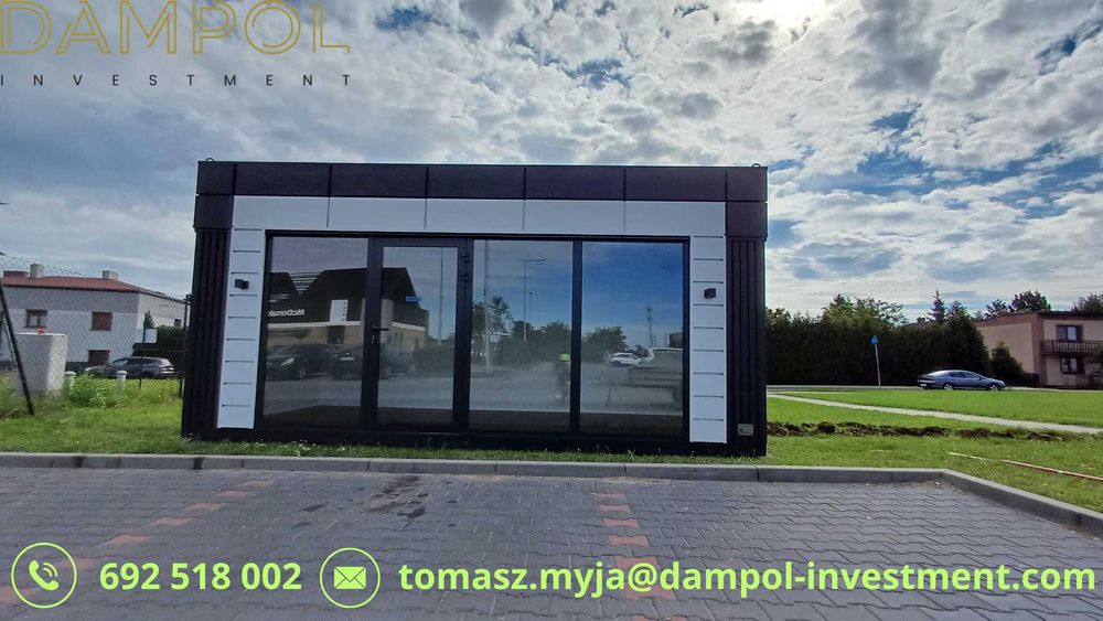 Pawilon 6x3 m – mobilny, idealny na sklep lub biuro