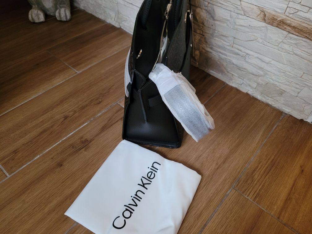 Torebka Damska Calvin Klein Brown Mono CK Code Tote