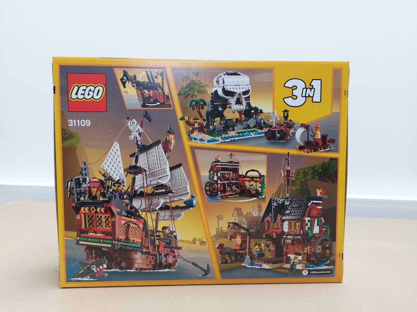 Lego Creator barco dos piratas 3 em 1 - 31109