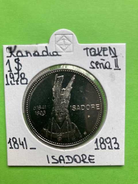 Monety  - tokeny - Kanada - 1978 - przywódcy plemion indiańskich