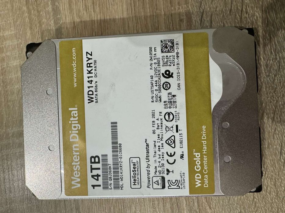 Диск HDD WD Gold 14 tb