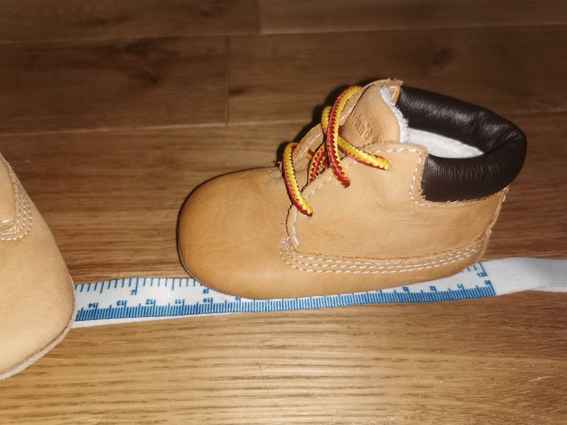 Buty, niechodki, trzewiki Timberland, skórzane, 11cm długości