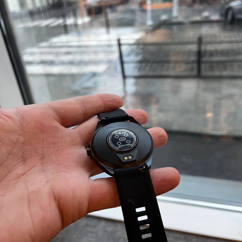Чоловічий металевий смарт годинник Smart Watch KUMI GW16T, чорний