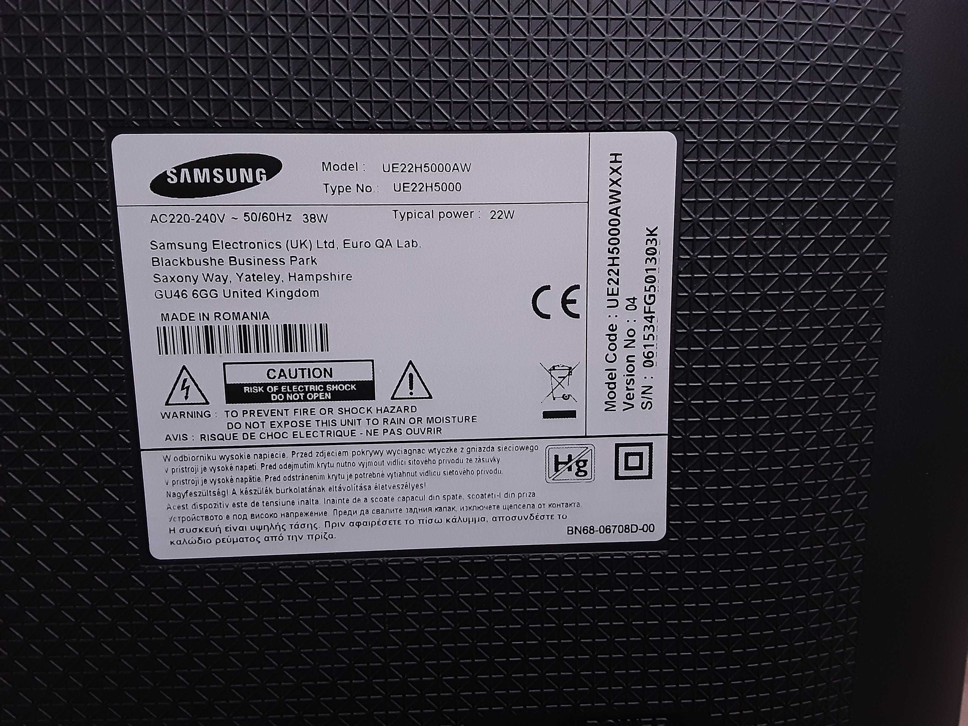 Telewizor LED Samsung 22" UE22H5000AW