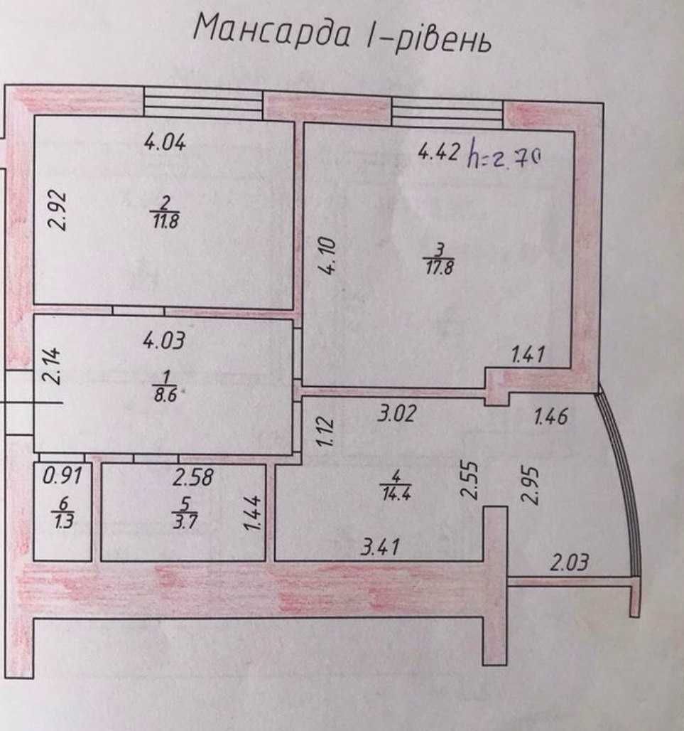 4к. квартира 109 кв.м. в зданому будинку біля Університету!