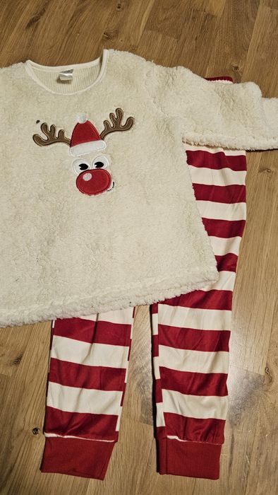 Piżamie świąteczna Little kids 110 - 116 cm 5-6 lat renifer zestaw