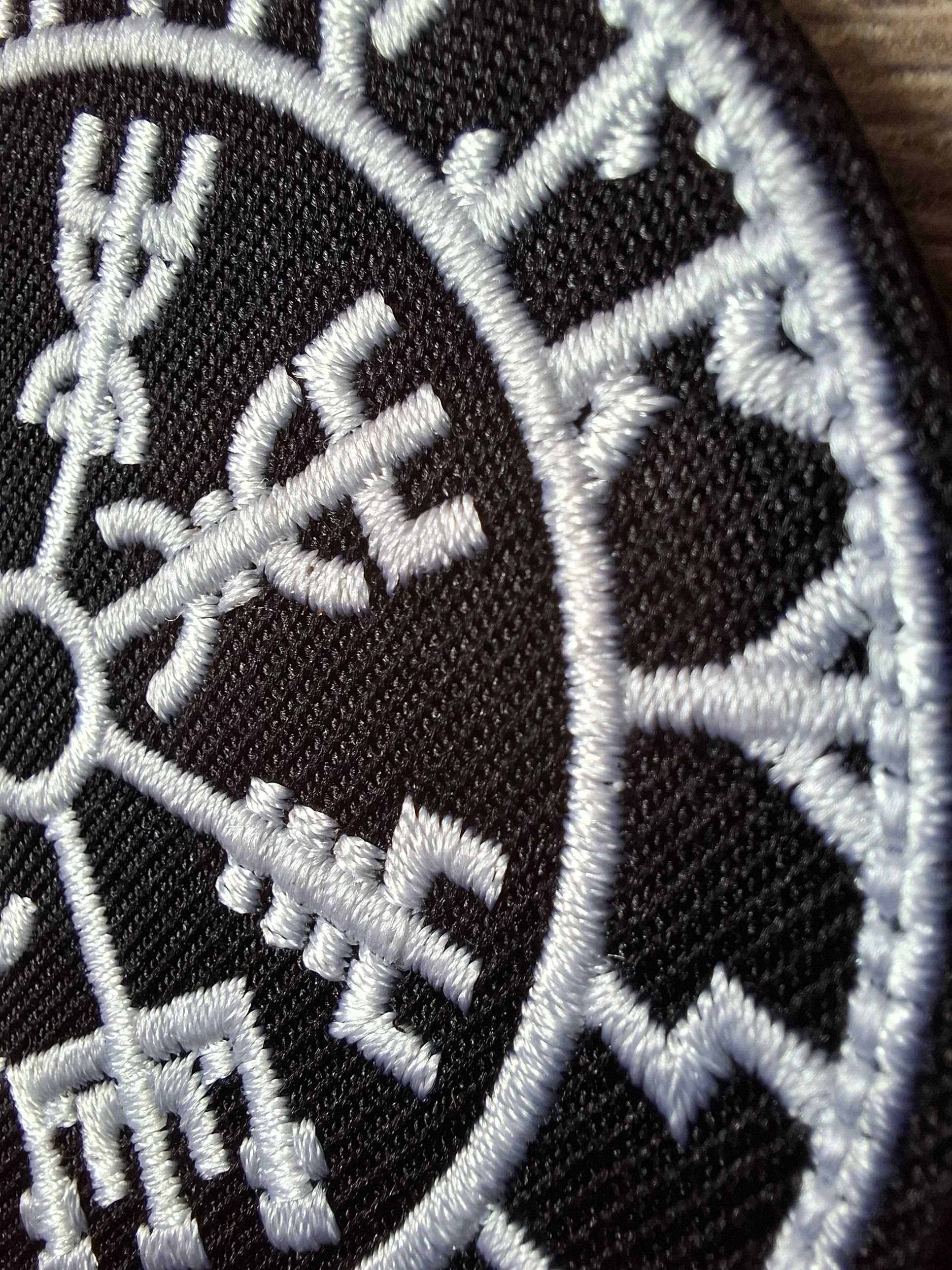 Naszywka Haftowana Vegvisir Kompas Wikingów morale patch