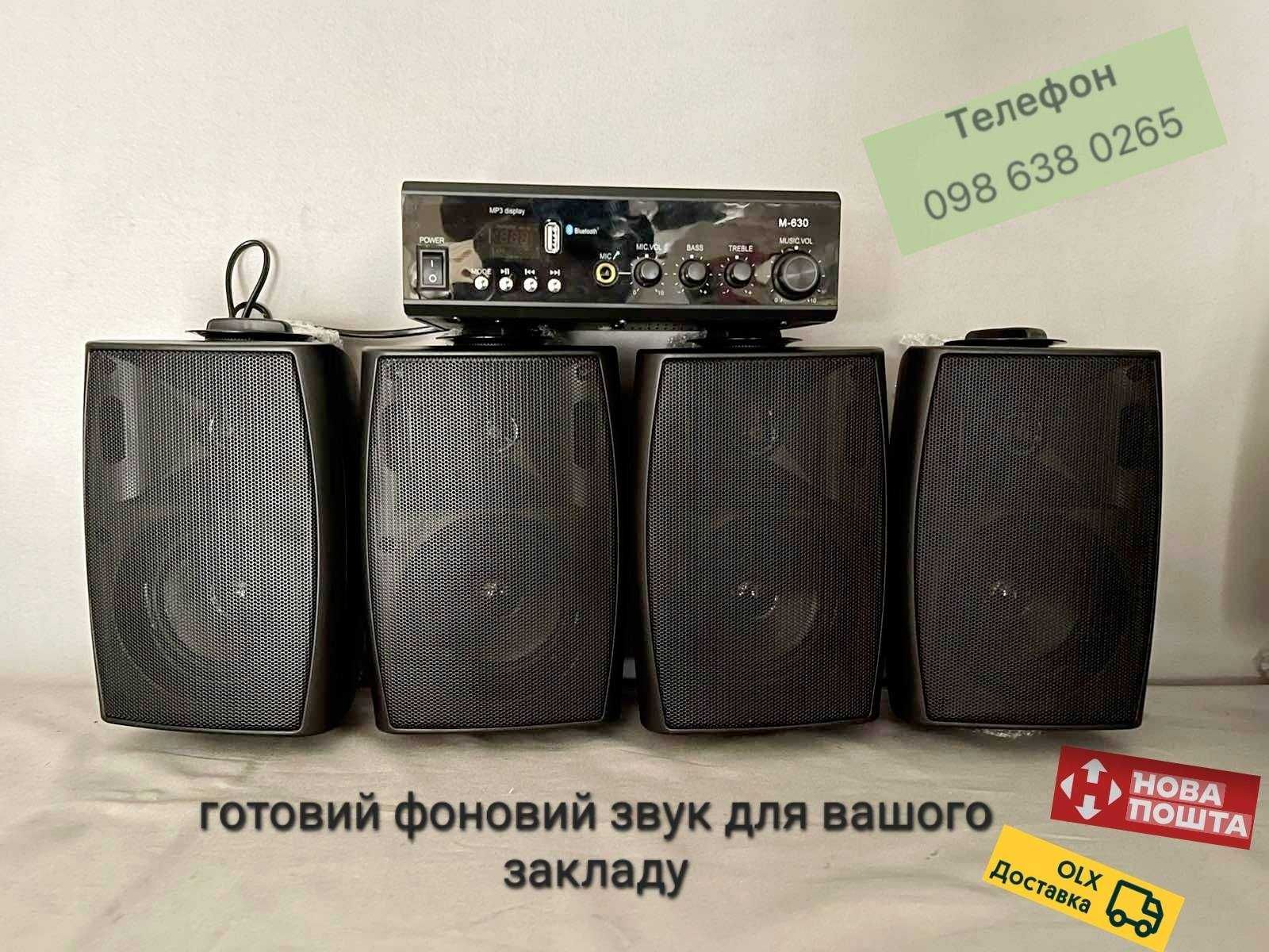 Комплект акустики в кафе магазин кав'ярню  (1+4) новi