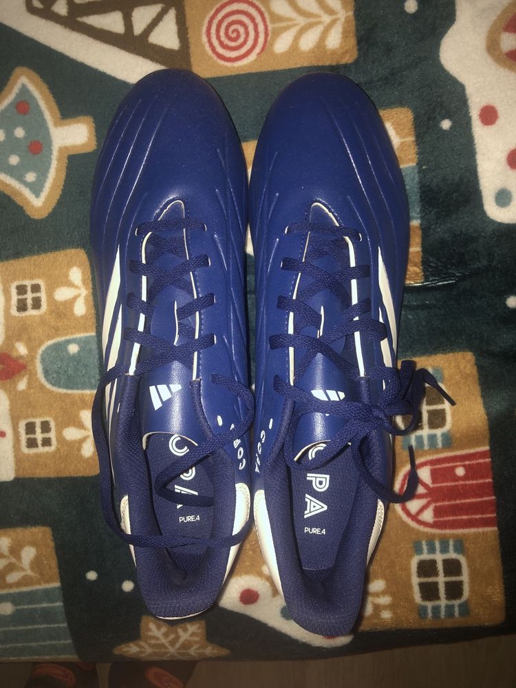 Buty korki adidas niebieskie