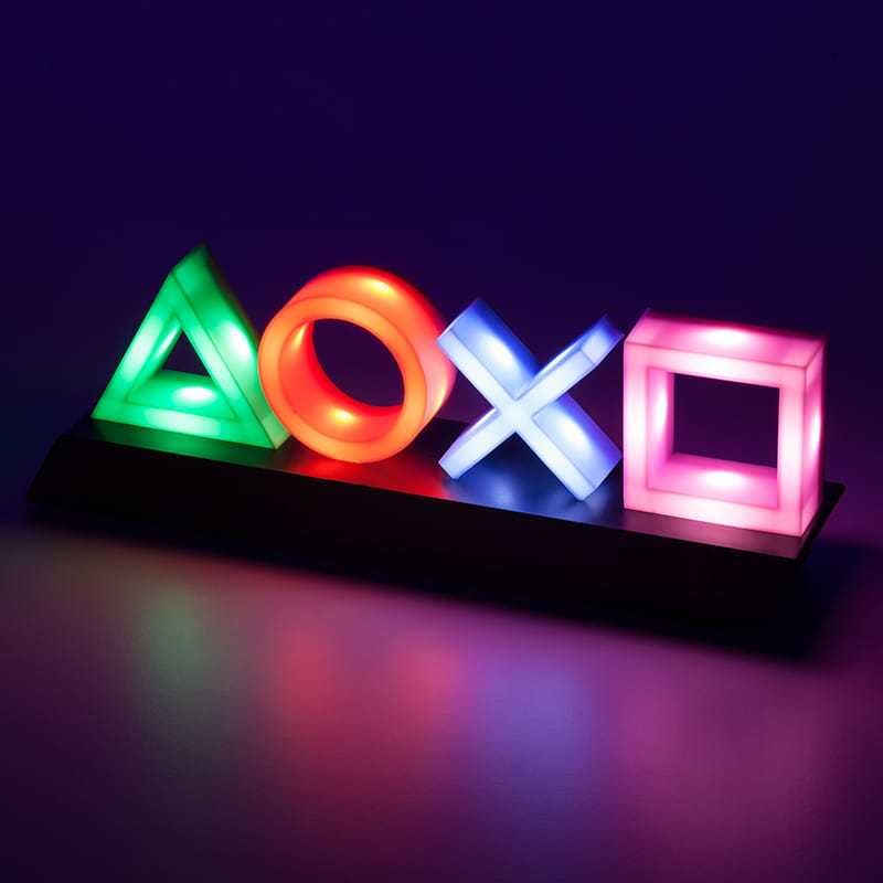 Lampka dziecięca nocna Playstation ikony PS gamer oryginał, prezent
