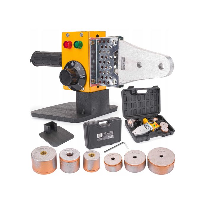 Poręczna Zgrzewarka Do Rur Pp 1500w 6 Matryc 20-63mm Powermat Walizka