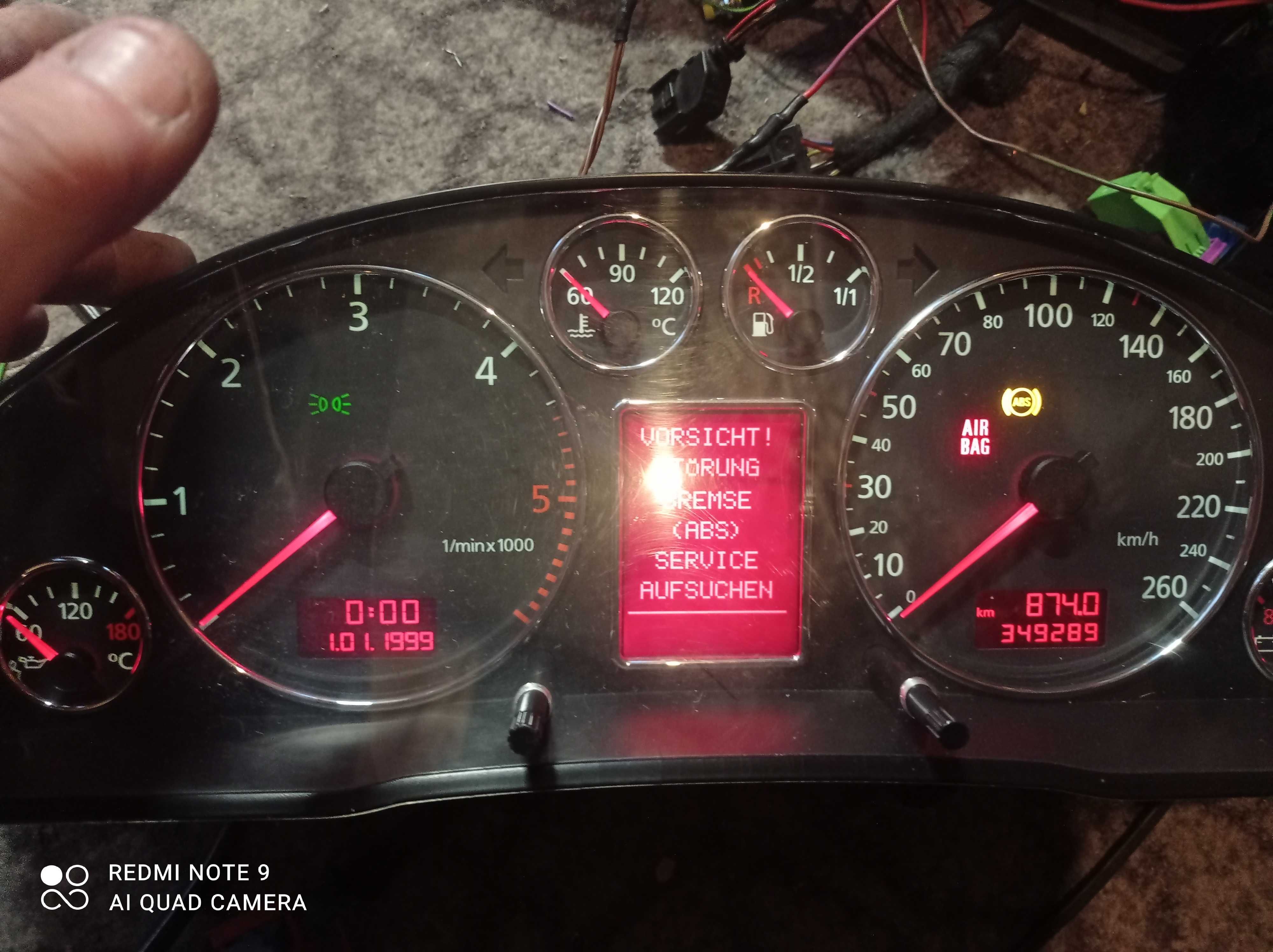 Audi a4 B5 licznik pełny fis lift 1.9 2.5 TDI vdo
