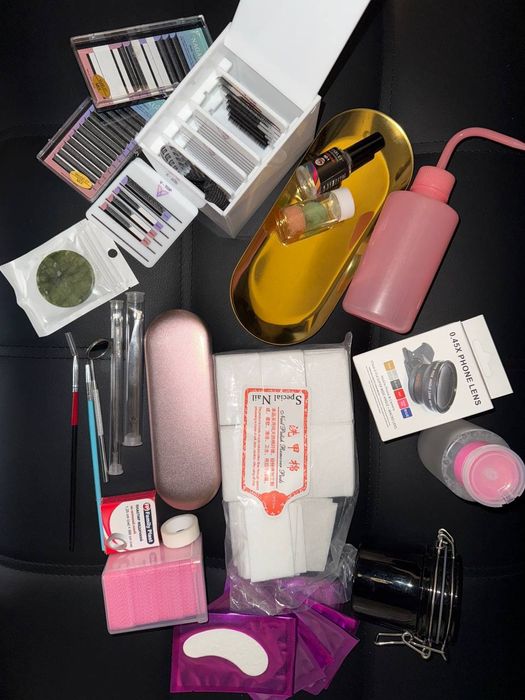 Матеріали для нарощування вій, пінцет, вії