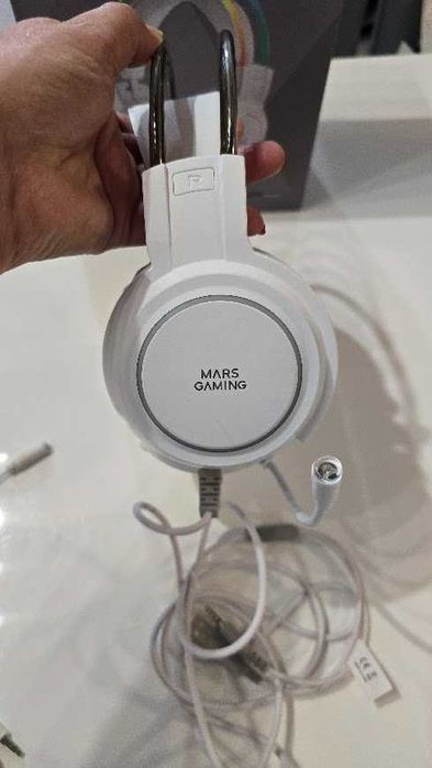 Słuchawki przewodowe nauszne Mars Gaming MHRGBW