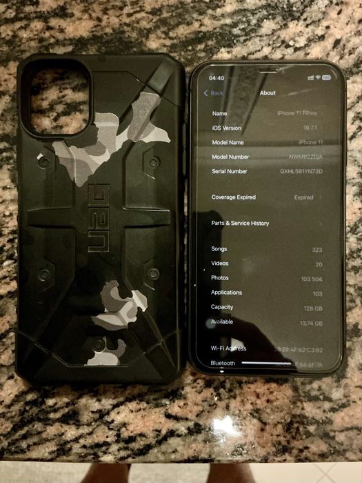 Apple iPhone 11 128GB + Capa UAG + Pelicula de video