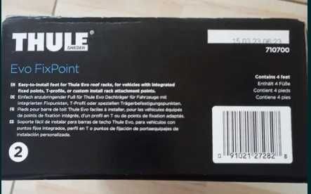 Nowe zapakowane oryg 7107 Thule Evo Fixpoint stopy bagażnika 710700