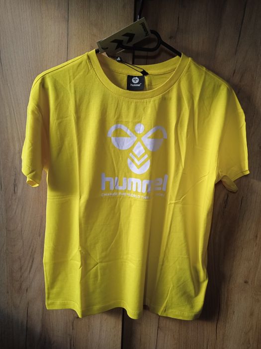 Koszulka 100% bawełniana Hummel, damska, rozmiar S, nowa w folii. Wymi