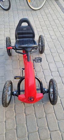 GOKART STAR na pedały, pompowane koła, obc. 50kg