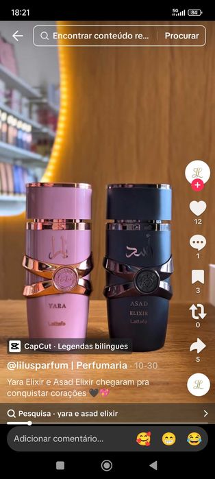 Perfumes árabes toda a linha árabe