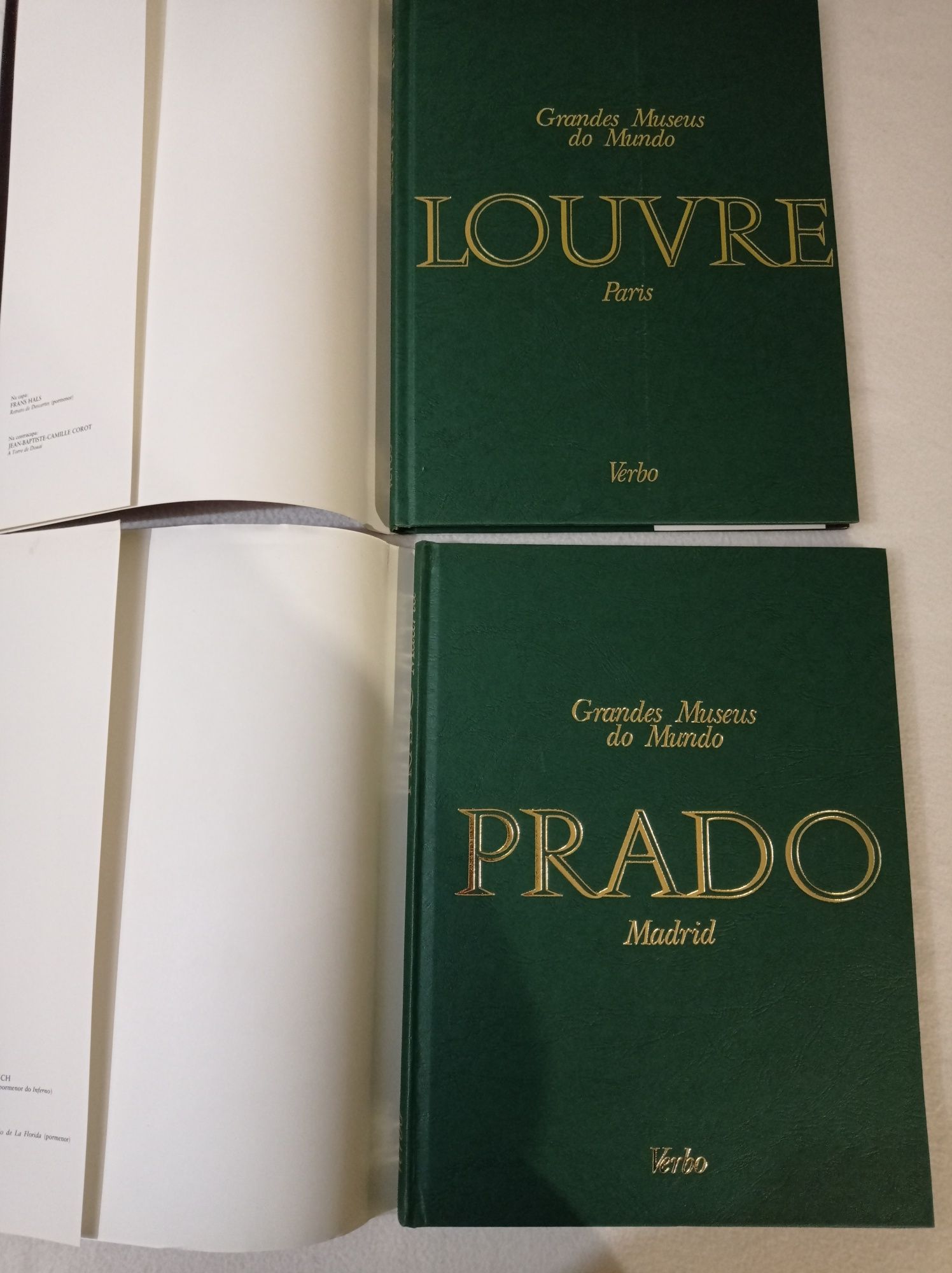 Conjunto de 2 livros - grandes museus do mundo (Louvre; Prado)