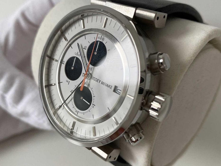 Zegarek męski Issey Miyake W SILAY003 | Chronograf design | czarny
