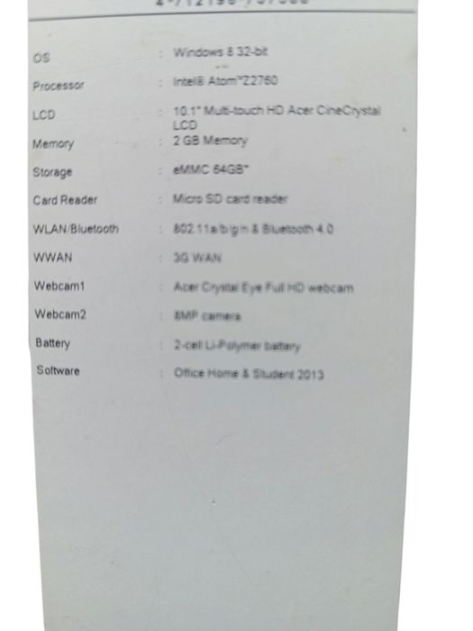 Acer Iconia W5 z klawiaturą