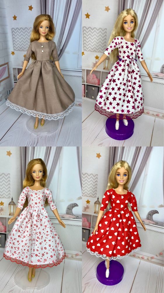 Одяг для ляльки Барбі, сукні.Плаття для барбі.Одежда для кукол Барби