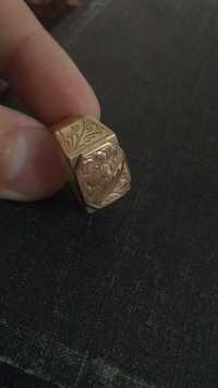 Кольцо,печатка золото 585