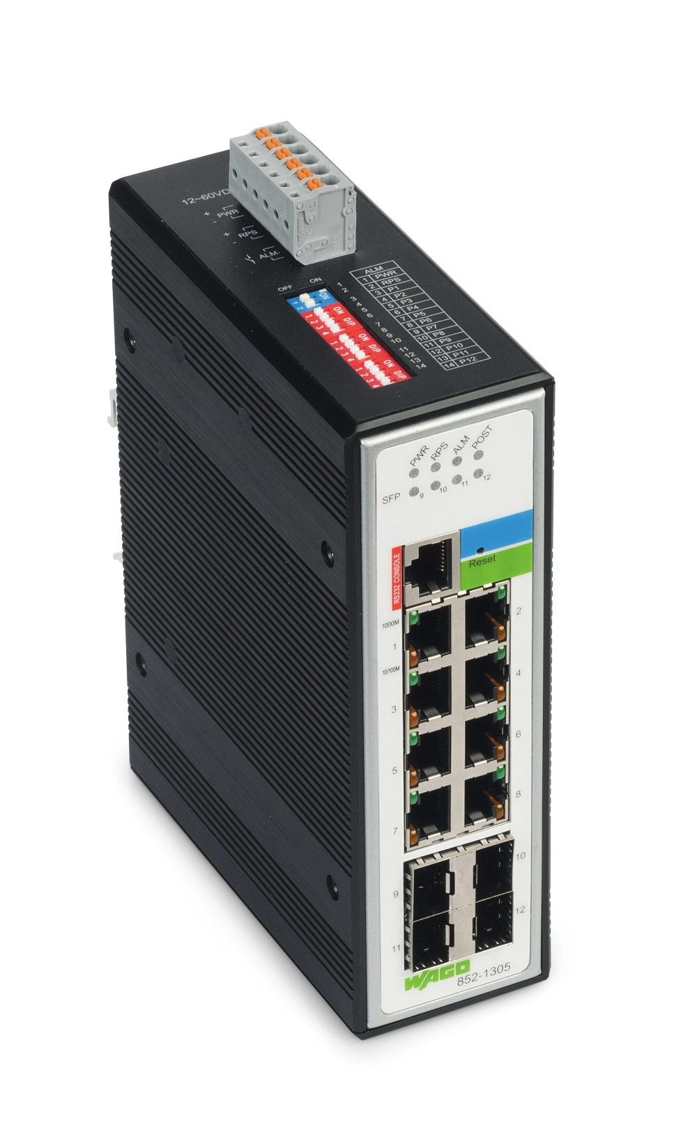 Wago Przełącznik, 12-portowy, Gigabit Ethernet, SFP